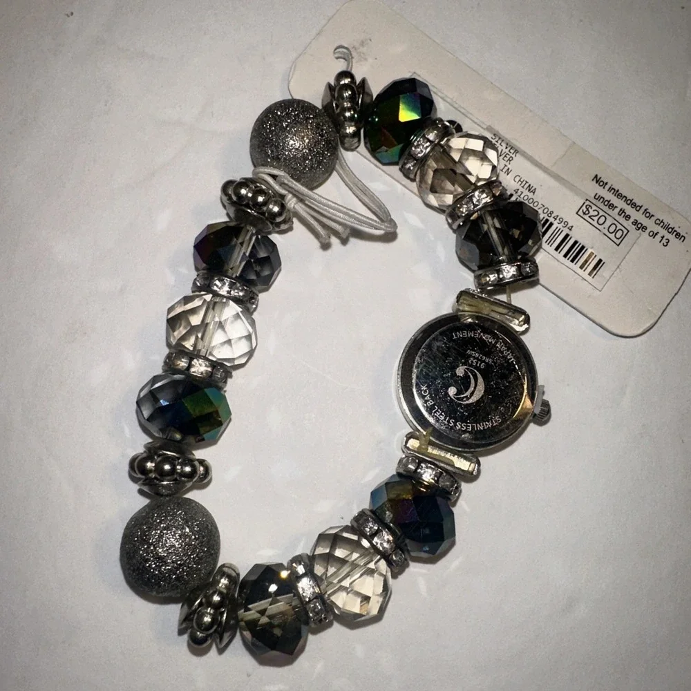 Charming and Charlie Watch Silver and Grey Tones NEW